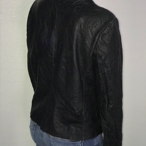 Hand distressed leather jacket - Picture 3 of 8
